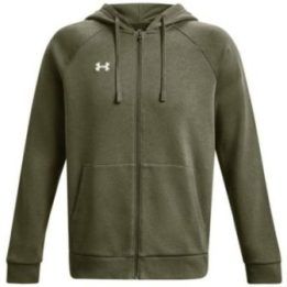 Vyriškas džemperis su gobtuvu Under Armour Rival Fleece, chaki