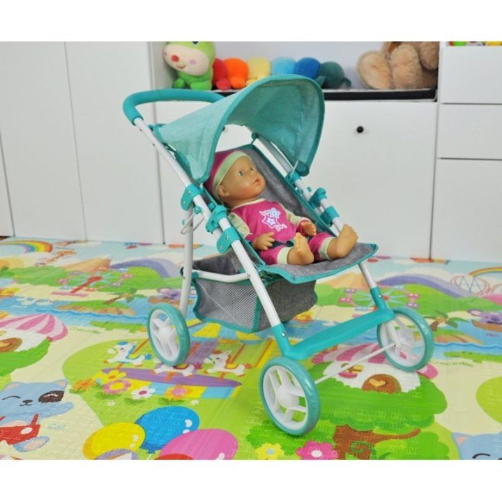 Lėlių vežimėlis Milly Mally Natalie Prestige Mint