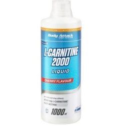 L-karnitino skystis Body Attack L-Carnitine Liquid 2000 1000 ml, vyšnių skonio