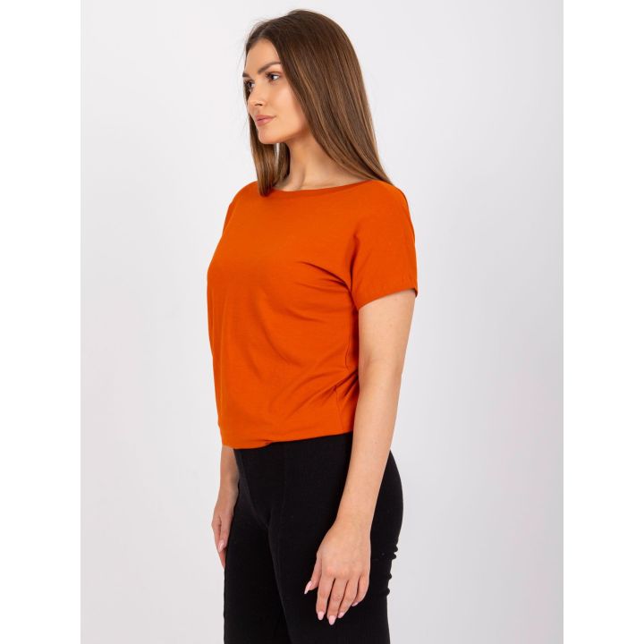 Marškinėliai tamsiai oranžiniai