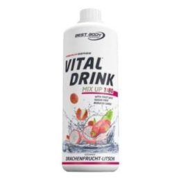 Skonio sirupas Best Body Vital Drink Mix 1:80 1000 ml, drakono vaisių ir ličių skonio