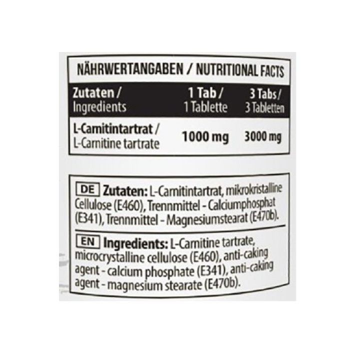L-karnitino 1000 mg tabletės MST