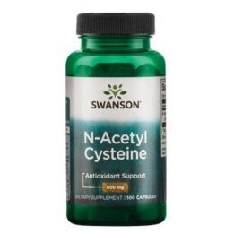 N-acetilcisteino kapsulės Swanson 100 kapsulių, 600 mg