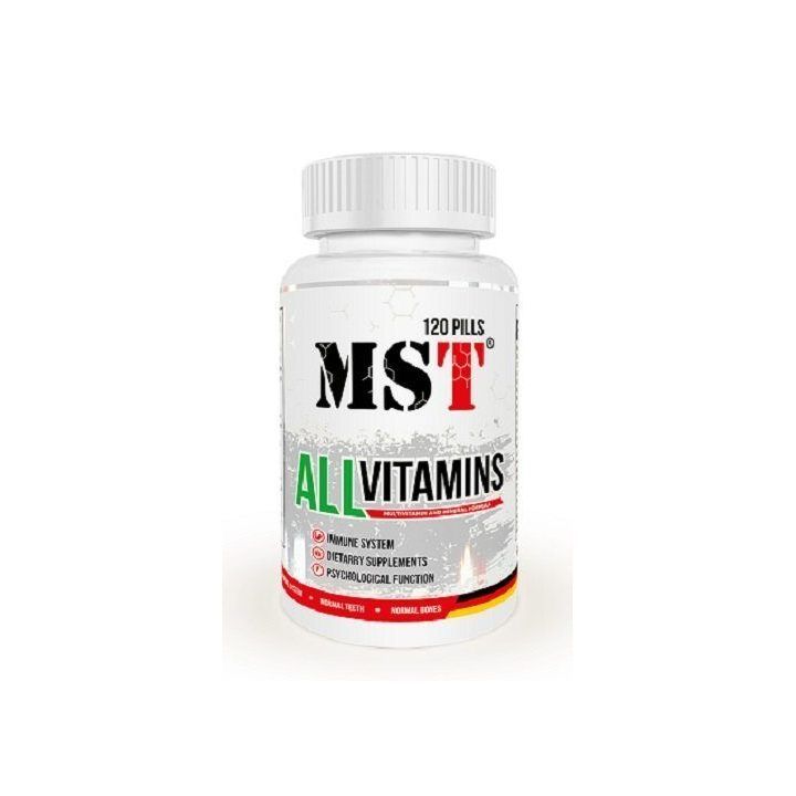 Multivitaminų tabletės MST All Vitamins 120 vnt