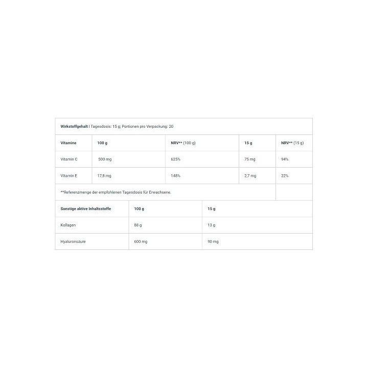 Kolageno milteliai BioTechUSA Collagen 300 g, juodųjų aviečių skonio
