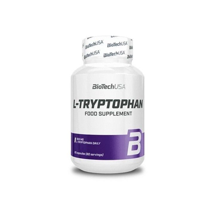 L-triptofano kapsulės BioTech 60 kapsulių