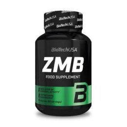 Cinko, magnio ir vitamino B6 kapsulės BioTechUSA ZMB 60 kapsulių