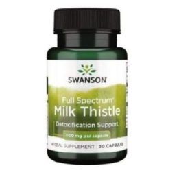 Pieno erškėtis Swanson Full Spectrum 500 mg, 30 kapsulių