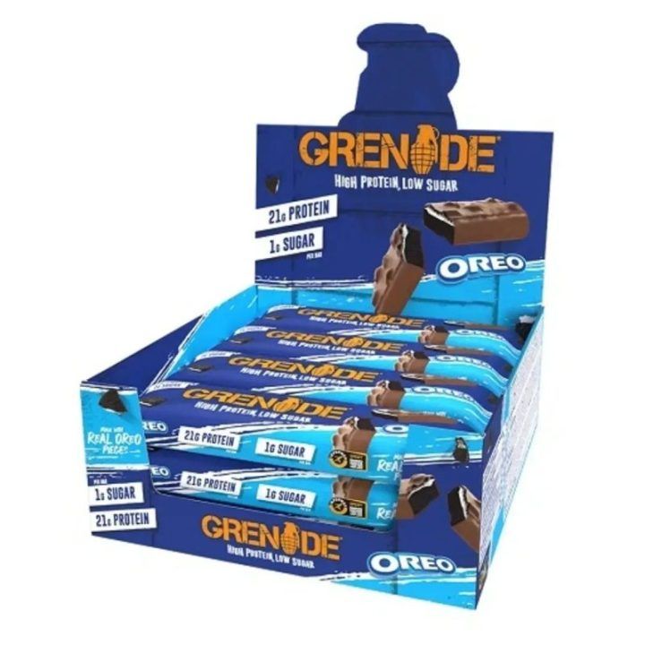 Baltyminiai batonėliai Grenade Protein Bar 12 × 60 g