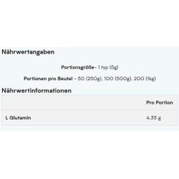 Glutamino milteliai MyProtein 1 kg