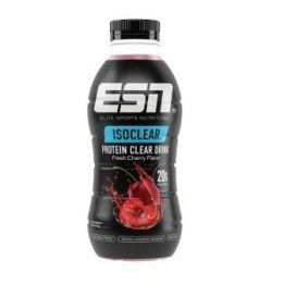 Baltyminis skaidrus gėrimas ESN ISOCLEAR RTD 8 × 500 ml, „Fresh Cherry“ skonio