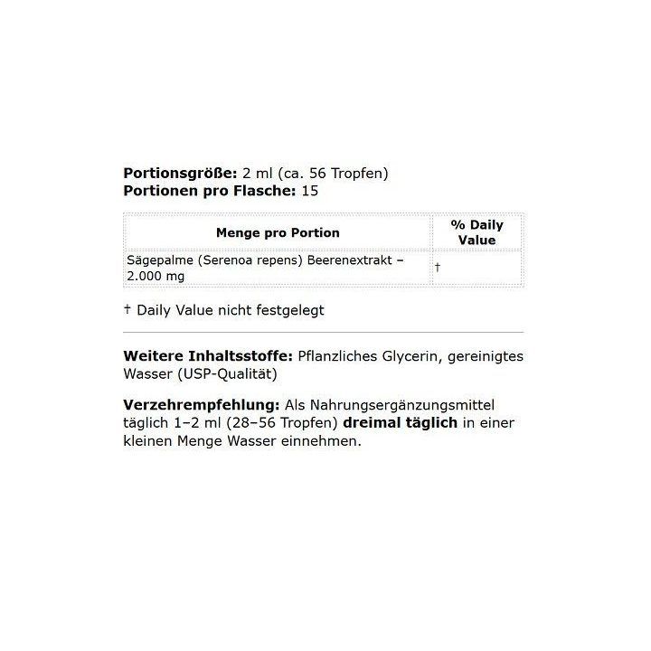 Pjūkliapalmės ekstraktas Nature’s Answer 30 ml