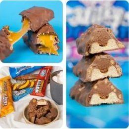 Baltyminiai batonėliai Wispy Protein Bar 10 × 55 g