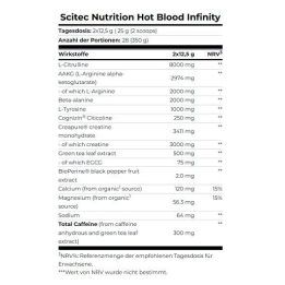 Treniruočių booster Scitec Hot Blood Infinity 350 g