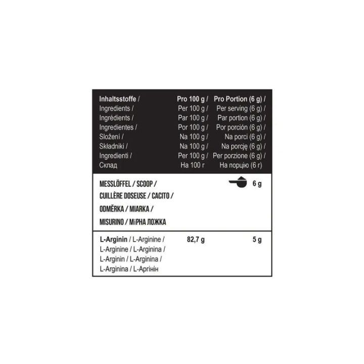 L-arginino hidrochlorido milteliai MST Arginine HCL 1000 g