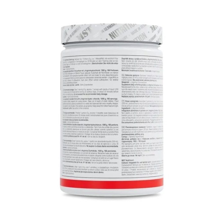 L-arginino hidrochlorido milteliai MST Arginine HCL 1000 g