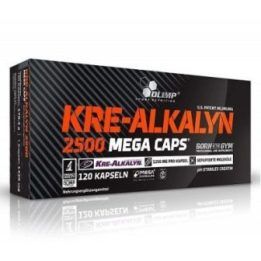 Kreatino kapsulės Olimp Kre-Alkalyn 2500 Mega Caps 120 kapsulių