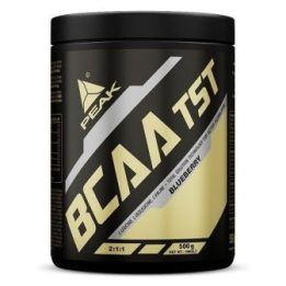 BCAA amino rūgštys Peak BCAA-TST 500 g, mėlynių skonio