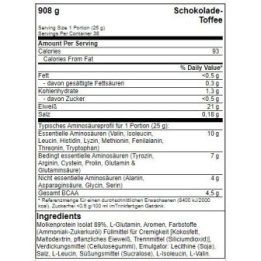 Išrūgų baltymų izoliatas BioTech Iso Whey Zero 908 g, šokolado ir irisų skonio