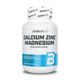 Kalcio, cinko ir magnio tabletės BioTechUSA Calcium Zinc Magnesium 100 tabl