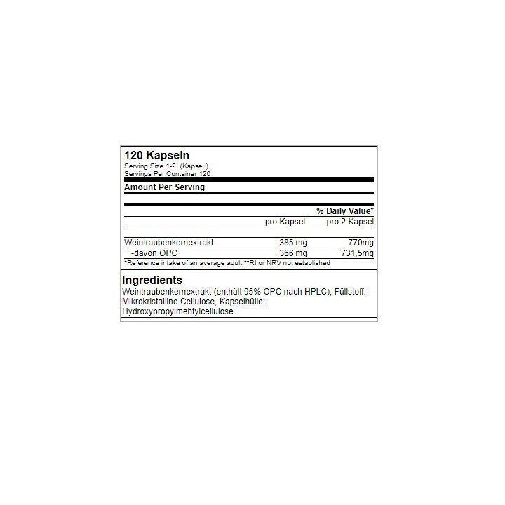 OPC 95 Anti-OX kapsulės GN Genetic Nutrition 120 vnt
