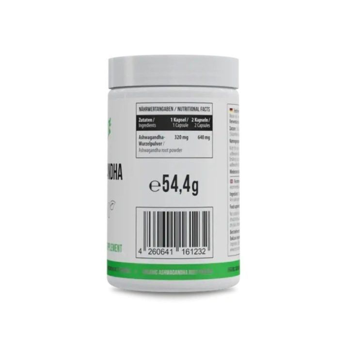 Ašvagandos kapsulės MST Healthy Organic 100 vnt