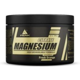 Magnio citrato milteliai Peak 240 g, šviežių apelsinų skonio