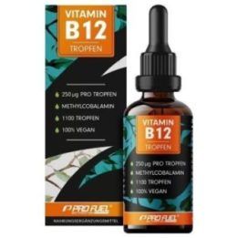 Vitaminas B12 lašai ProFuel 50 ml, 1800 lašų