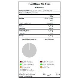 Treniruočių booster be stimuliatorių Scitec Hot Blood No-Stim 375 g, Topical Punch skonio