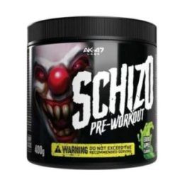 Pre-workout milteliai AK47 Labs Schizo 400 g, obuolių skonio
