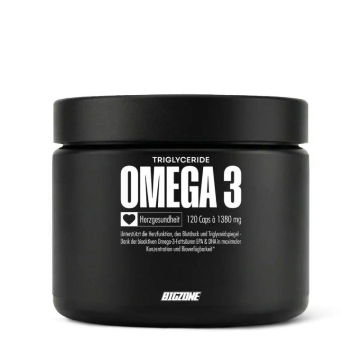 Omega-3 kapsulės Big Zone Fury Triglyceride 120 kapsulių