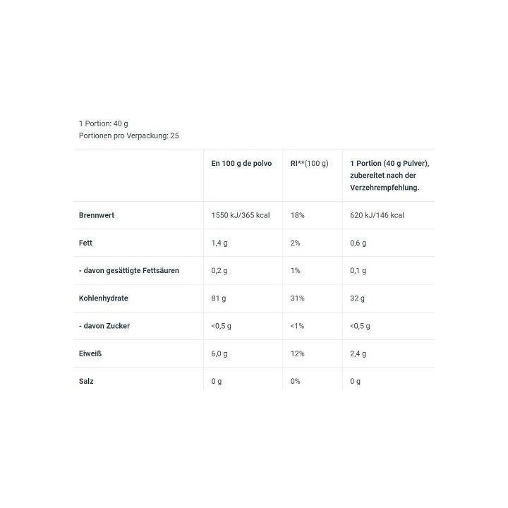 Ryžių pudingas BioTechUSA Instant 1000 g