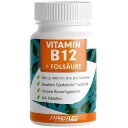 Vitaminas B12 su folio rūgštimi ProFuel 365 tablečių