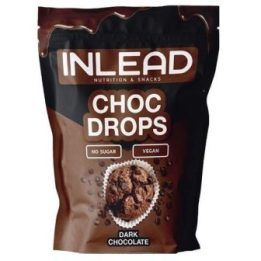 Šokoladiniai lašeliai INLEAD Choc Drops 150 g, juodojo šokolado skonio