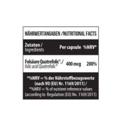 Folio rūgšties kapsulės MST Folate 400 Quatrefolic 90 kapsulių
