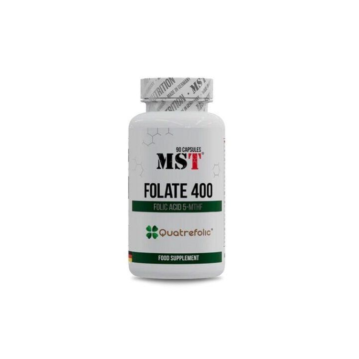 Folio rūgšties kapsulės MST Folate 400 Quatrefolic 90 kapsulių