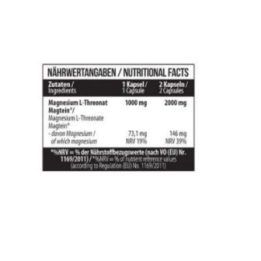 Magnio L-treonatas MST Magtein® 1000 mg, 60 kapsulių