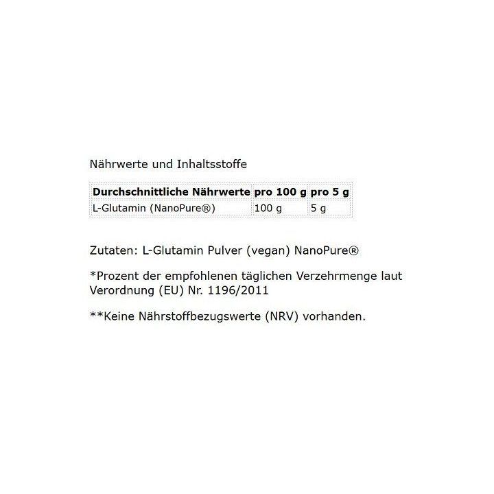 Amino rūgštis glutaminas GN Nano Pure 500 g