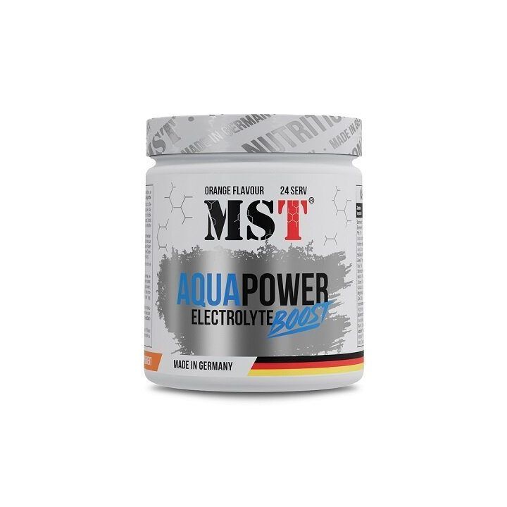 Elektrolitų milteliai MST Aqua Power Electrolyte Boost 360 g, apelsinų skonio
