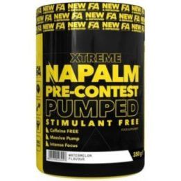 Pre-workout milteliai FA Nutrition Napalm PreContest Pumped be stimuliatorių 10 × 17,5 g, arbūzų skonio