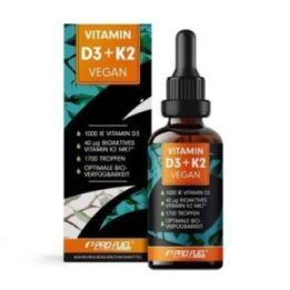 Vitaminas D3 + K2 lašai ProFuel Vegan 50 ml