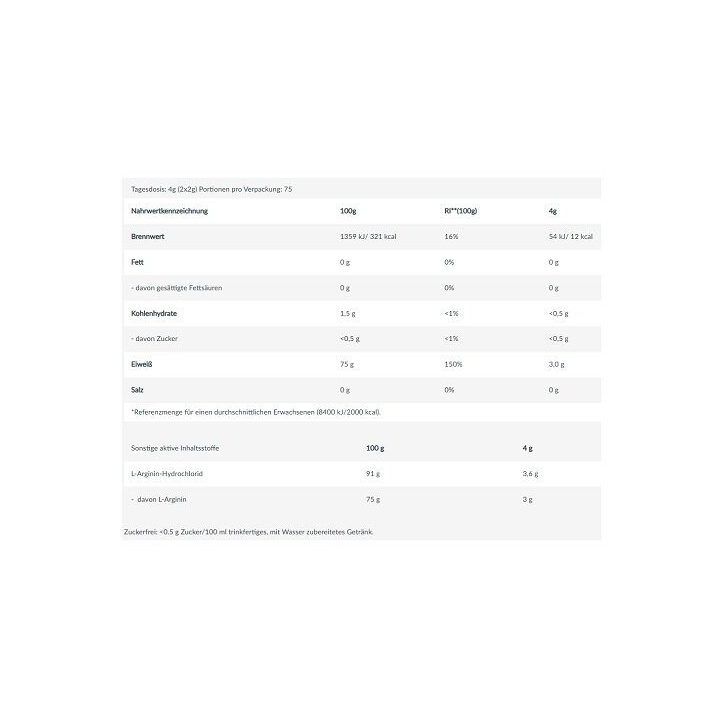 L-arginino milteliai BioTechUSA 300 g