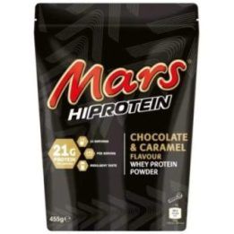 Išrūgų baltymų milteliai Mars HiProtein 455 g, šokolado ir karamelės skonio