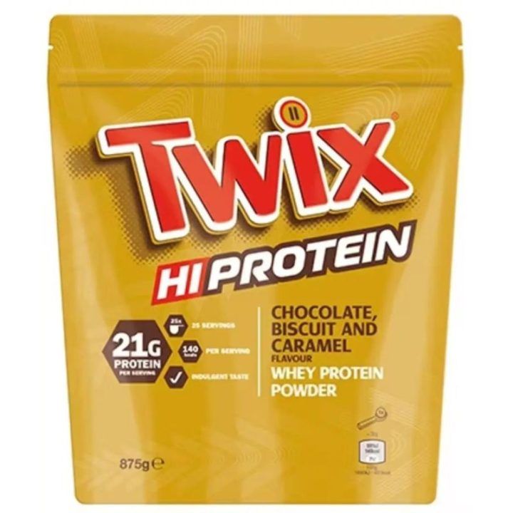 Išrūgų baltymų milteliai Twix Hi Protein 455 g, šokolado, sausainių ir karamelės skonio