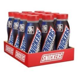 Baltyminis gėrimas Snickers High Protein 12 × 250 ml, pieniško šokolado, karamelės ir žemės riešutų skonio