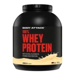 Išrūgų baltymų milteliai Body Attack 100% Whey Protein 2000 g, vanilės skonio