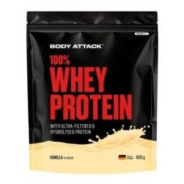 Išrūgų baltymų milteliai Body Attack 100% Whey Protein 900 g, vanilės skonio