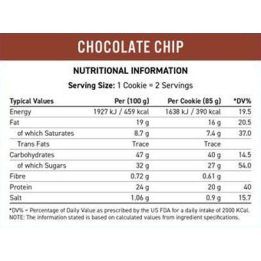 Baltyminis sausainis Applied Nutrition Critical Cookie 12 × 73 g, šokolado gabalėlių skonio