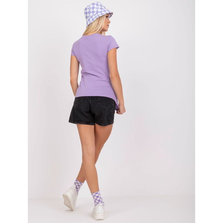 Marškinėliai šviesiai violetiniai