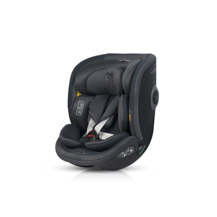 Automobilinė kėdutė 40–150 cm su pasukama baze EasyGo BUZ XTD PRO ir BUZ PRO BODY, granito